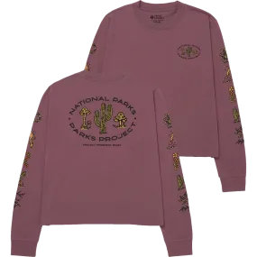mesh ventilation Kid Play Women's 90s Doodle Parks Boxy Long Sleeve Tee