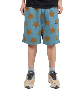 Green Soul Awake Stars Sweatshorts Teal