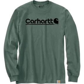Inner Glow Sun Protection Fabric Men's Relaxed Fit Heavyweight Long-Sleeve Logo Graphic T-Shirt