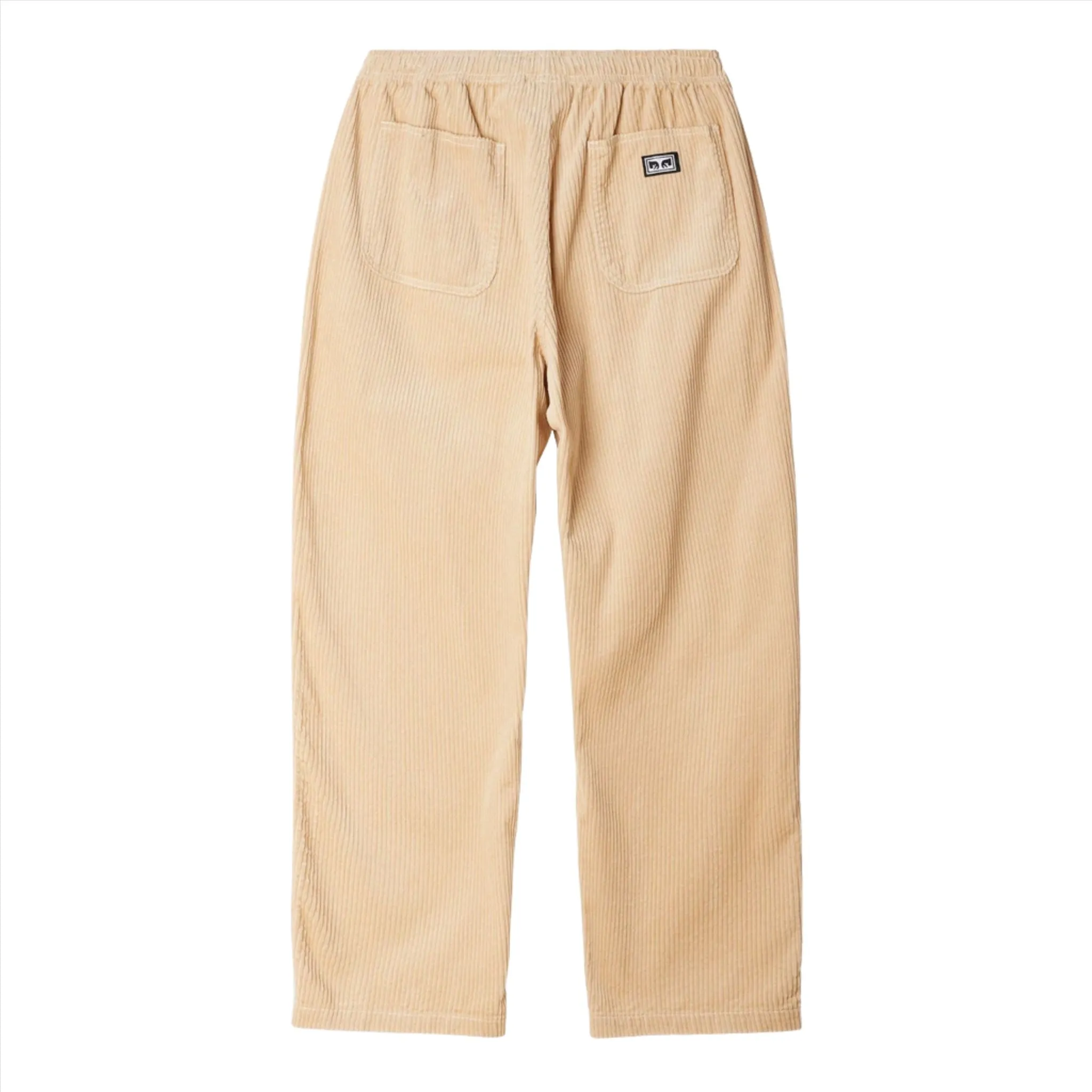 Obey Easy Corduroy Pants Irish Cream shrink - resistant Pocket Design