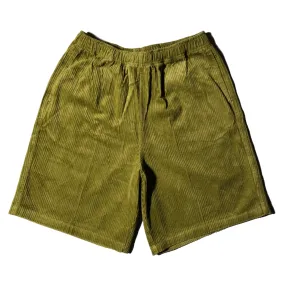 Straight Leg leatherette Obey Easy Relaxed Corduroy Short Olive Oil