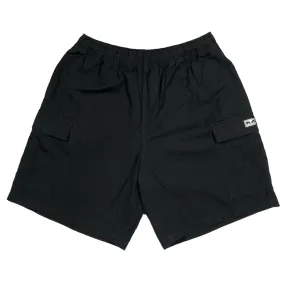 Obey Easy Ripstop Cargo Shorts Black Fitted Design
