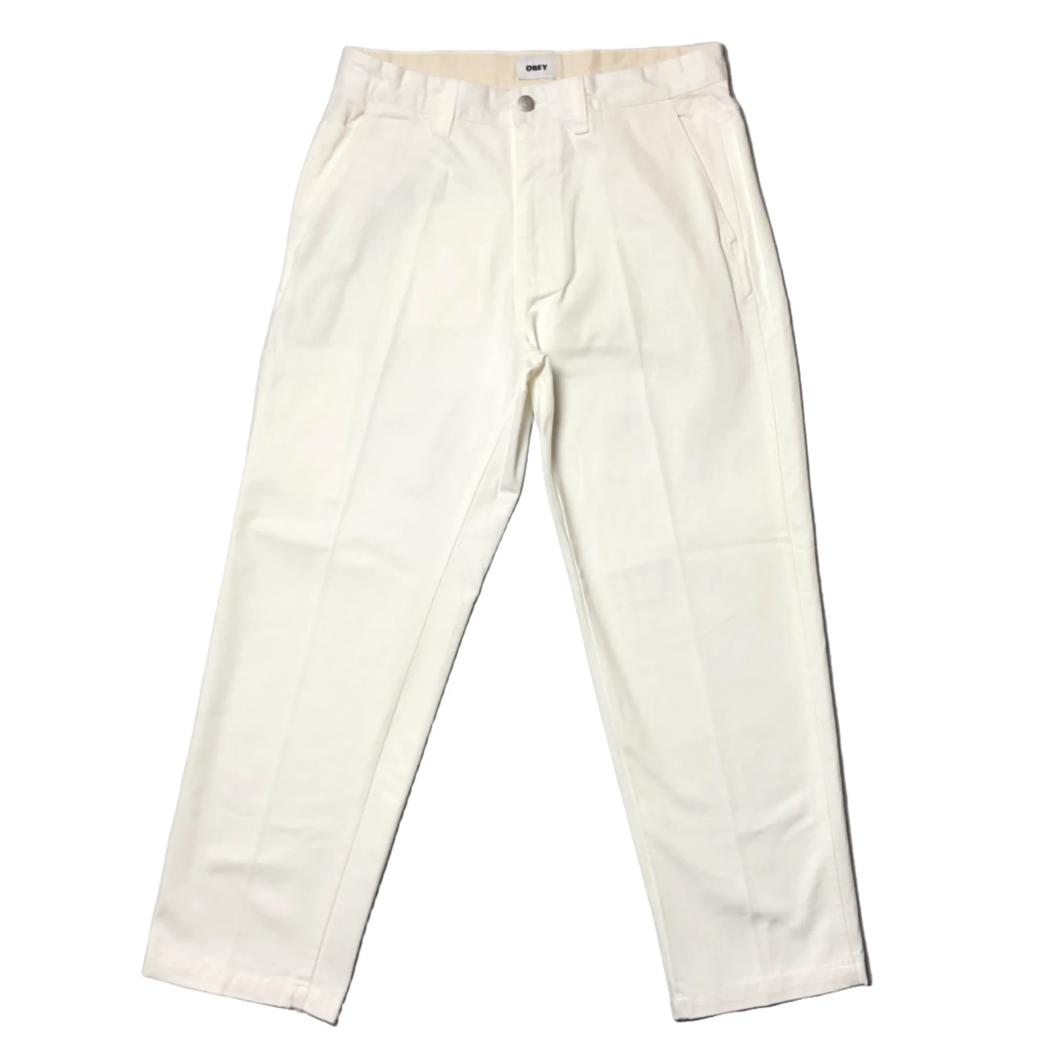 Obey Hardwork Carpenter Pant White Hook-and-eye closure