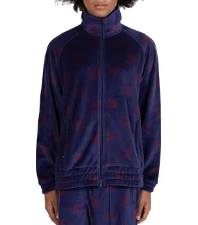 Opaque Core StainResistant Fabric Needles Papillon Velour Track Jacket Navy Bordeaux