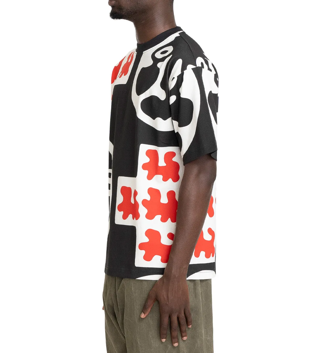 The Trilogy Tapes Cross Head T-Shirt Black Smooth Yarn