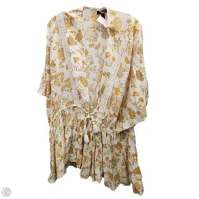 Basic Wardrobe Cardigan By Torrid In Gold & White, Size: 2x