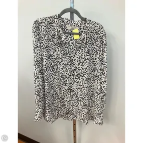 Top Long Sleeve By Loft In Animal Print, Size: Xxl Shimmer Core OdorControlTech