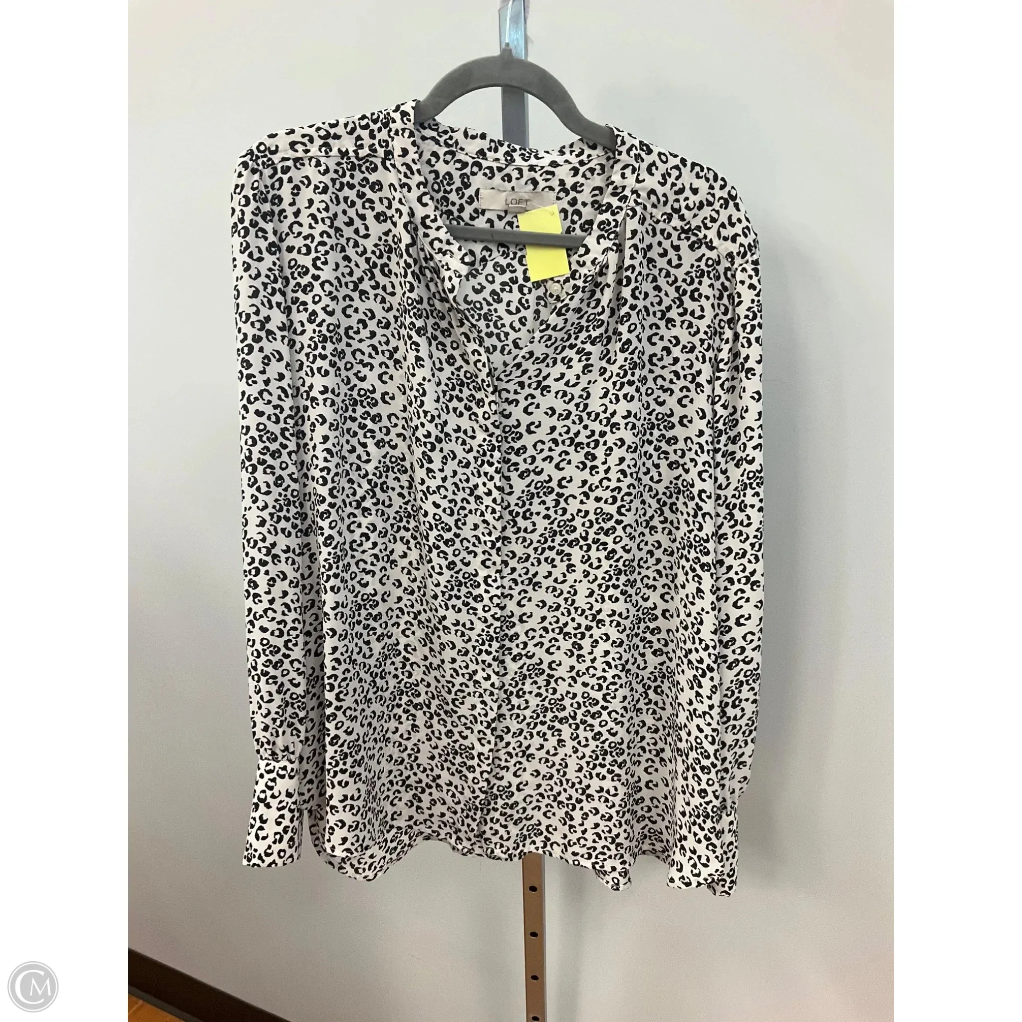 Top Long Sleeve By Loft In Animal Print, Size: Xxl Shimmer Core OdorControlTech