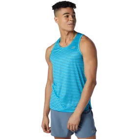 MachineWashable Fabric FadeResistantDye Men's Printed Impact Run Singlet