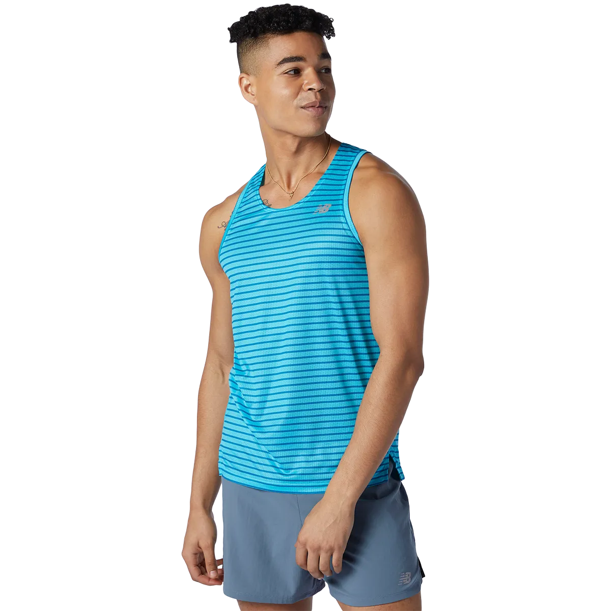 Moisture Wicking Technology Men's Printed Impact Run Singlet