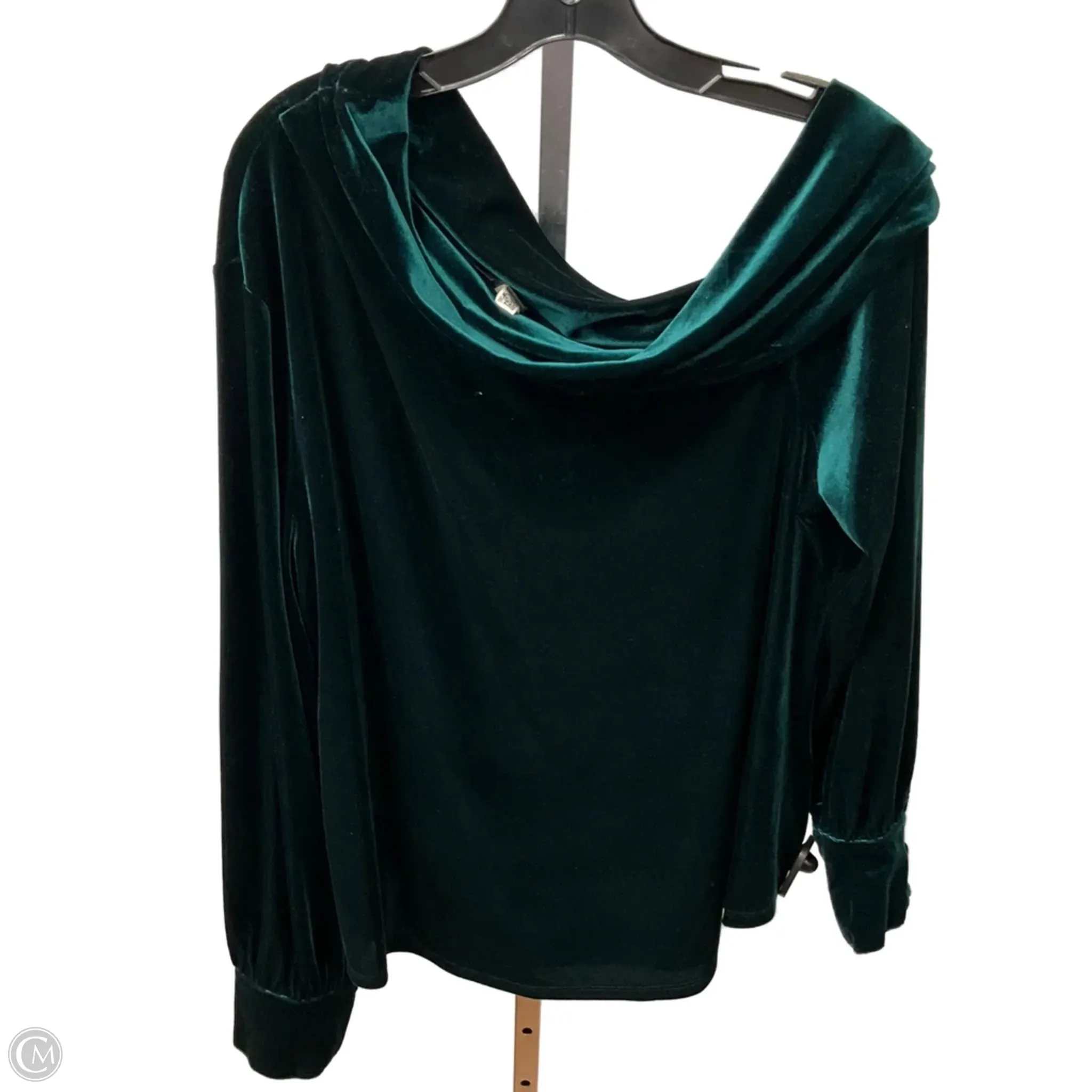 OdorResistant Top Long Sleeve By Lauren By Ralph Lauren In Green, Size: Xxl