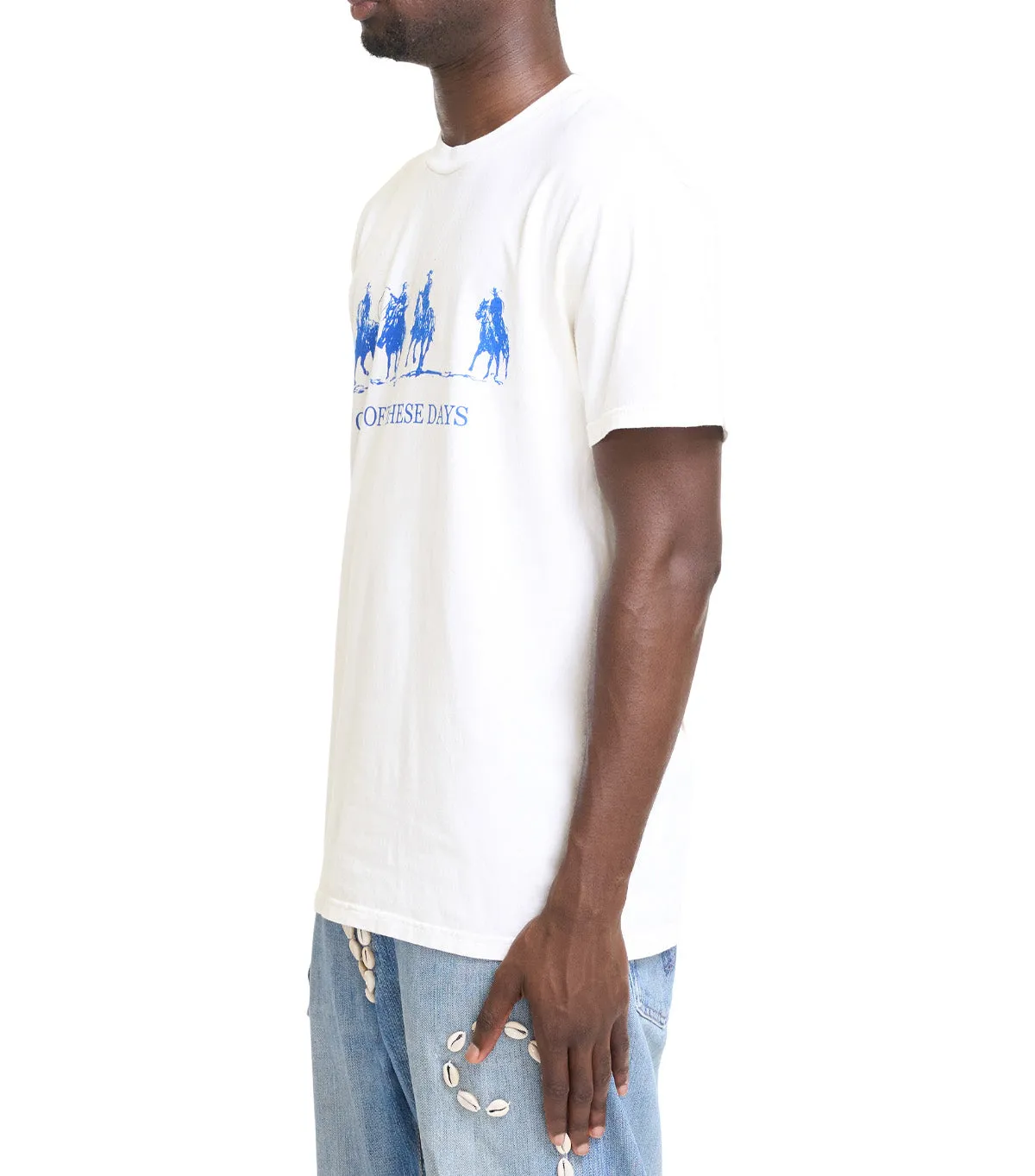 One Of These Days Team Logo Tee Bone HiddenZipperClosure Neat Edge