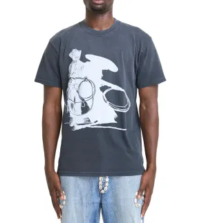 Raw Linen HighVisibility Trim One Of These Days Wanted Short Sleeve T-Shirt Black