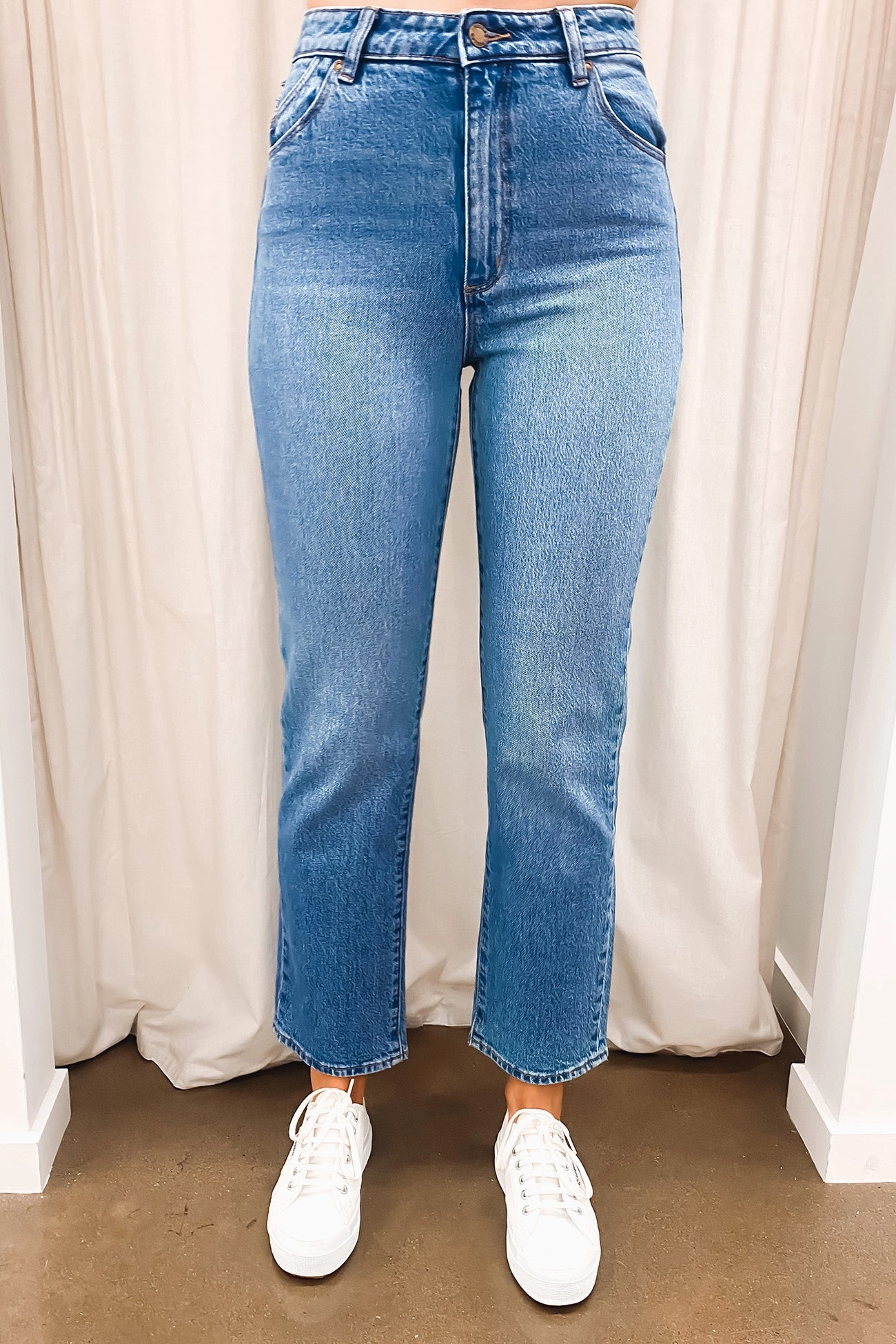 Eco Friendly Denim Daily Style Original Straight Jean Brad Blue