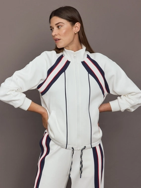 All Day Comfort Pacific Morgan Zip Up Jacket - White