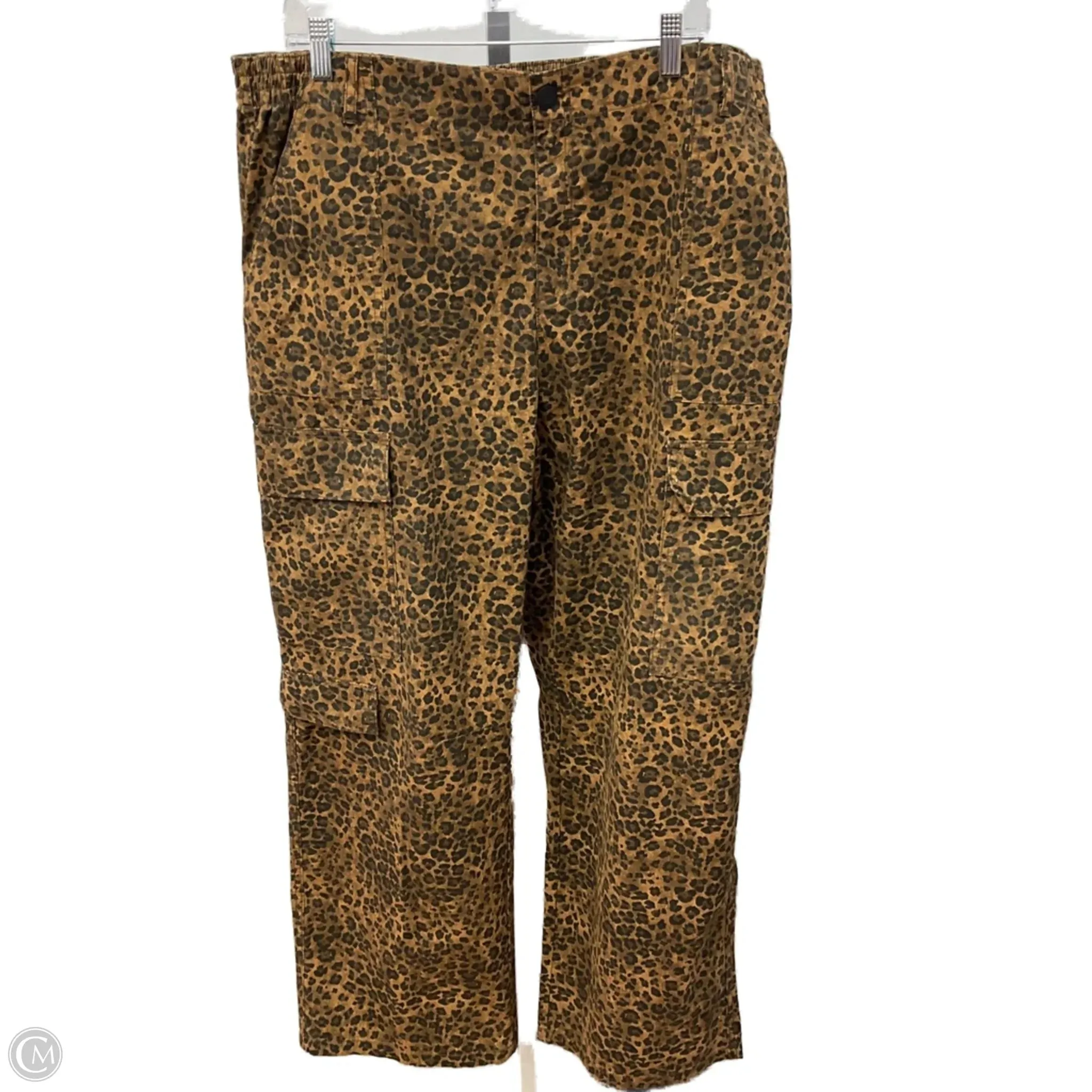 Gloss Fit StaticFree Material Pants Cargo & Utility By No Boundaries In Animal Print, Size: Xxl