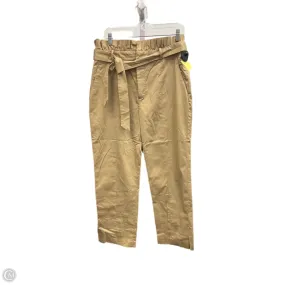 Pants Other By Zara Women In Tan, Size: L Layered Look Flexible Knee Panels