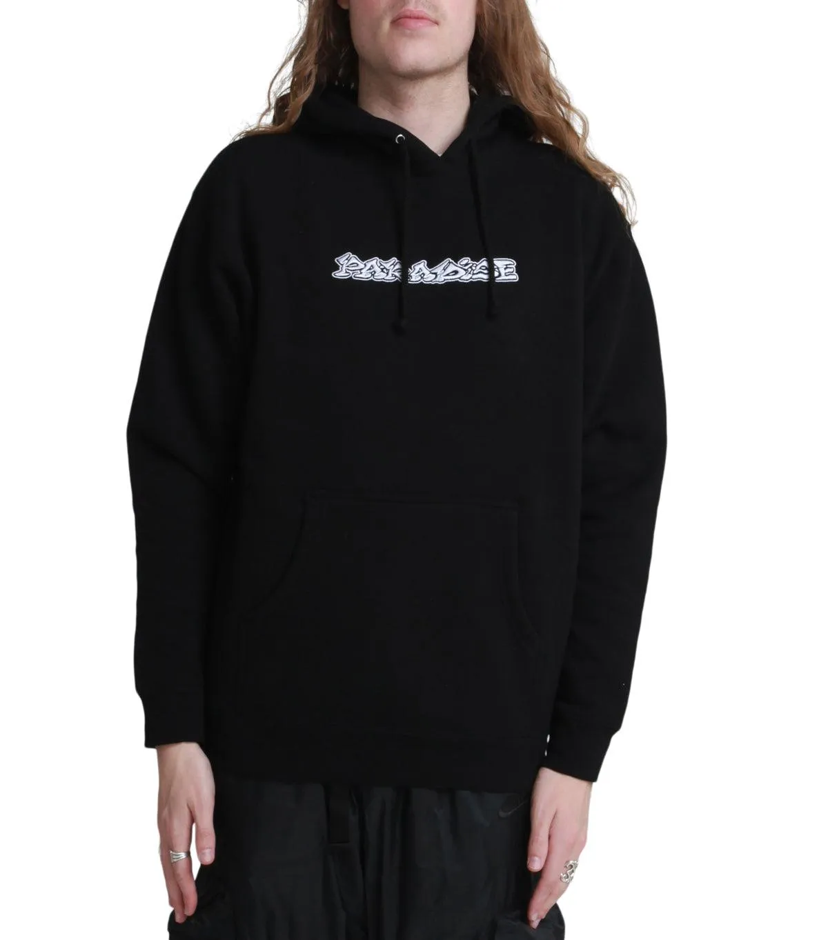 Velvet Soul Paradise Dystopia Embroidered Hoodie Black