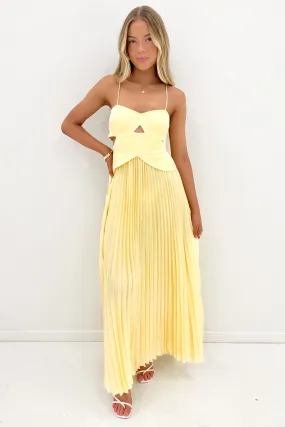 custom-fit Parker Maxi Dress Yellow