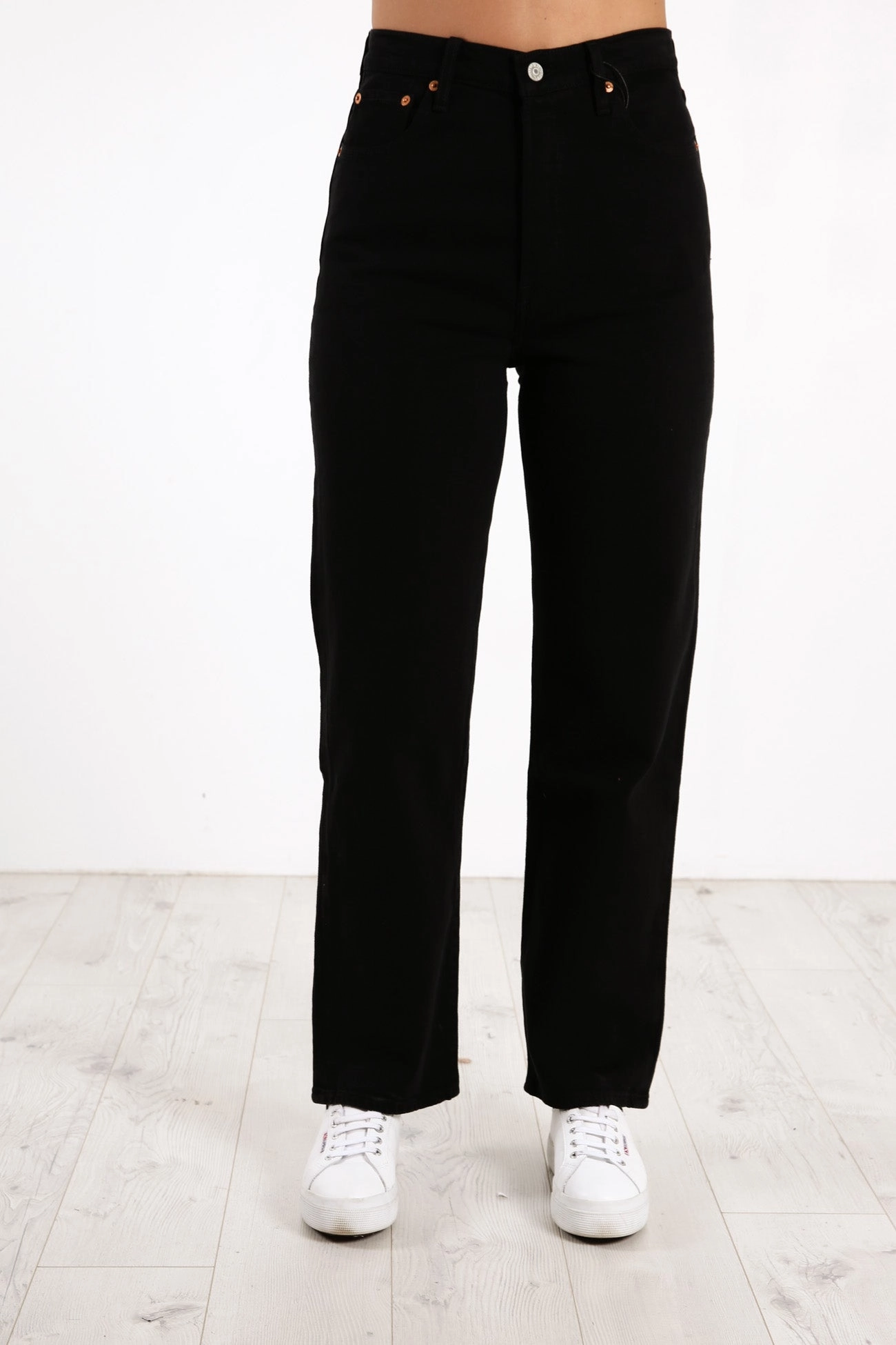 Ribcage Straight Ankle Jean Black Sprout Simple Choice