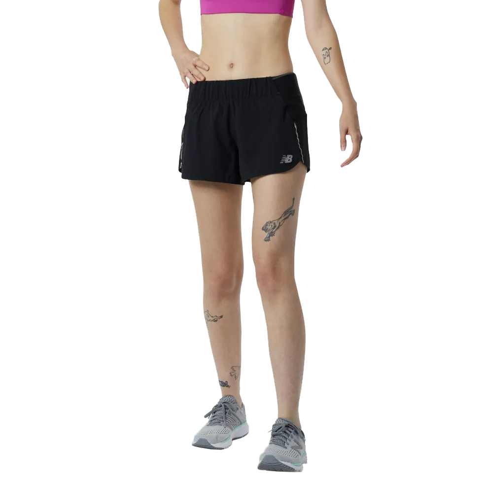 Women's Impact Run Short 3" LowProfile Fasteners Lake Mood