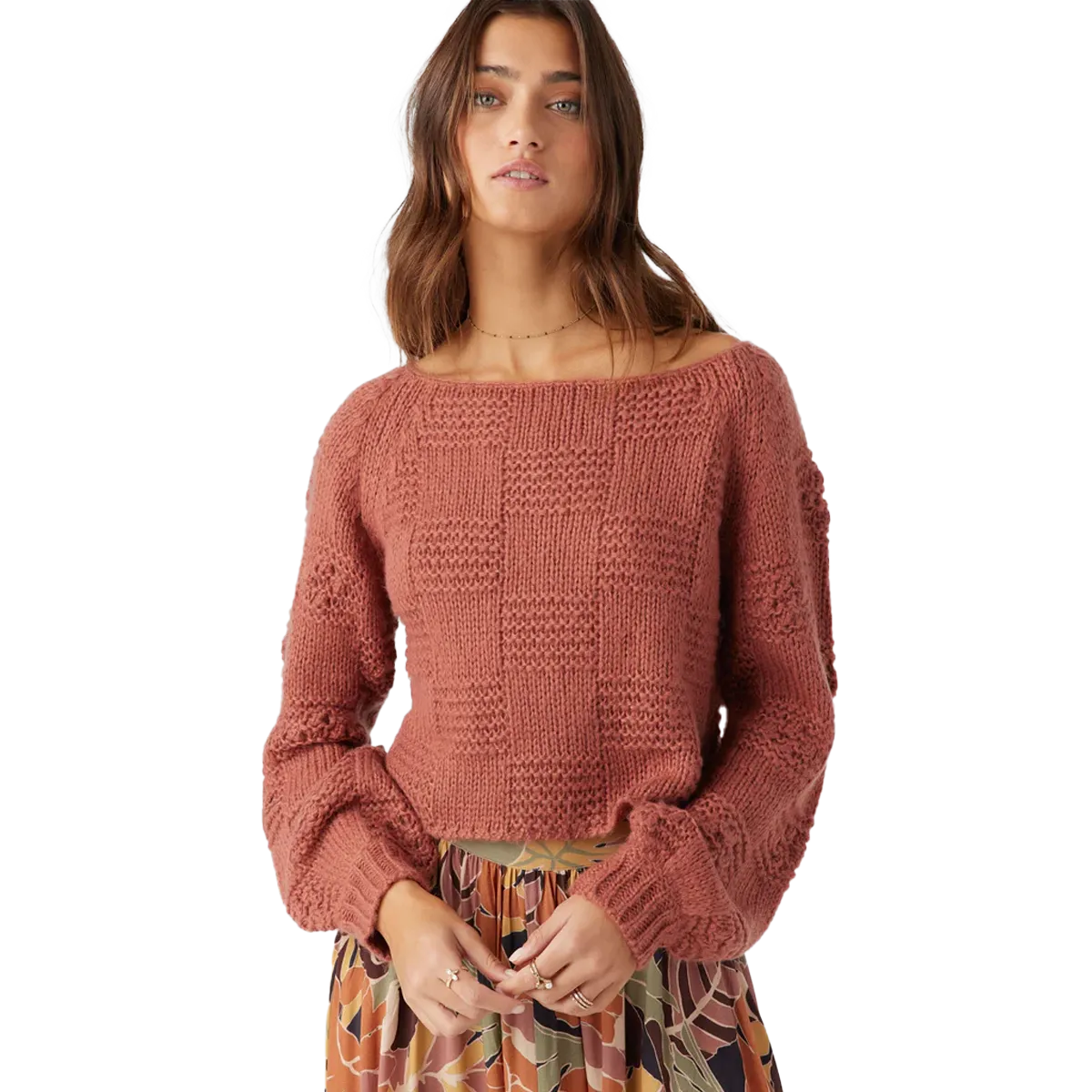 Fame Glow Women's Sacha Long Sleeve Sweater