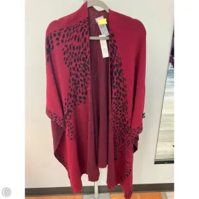 Easy Wash Daily Fit Poncho By Chicos In Red, Size: L