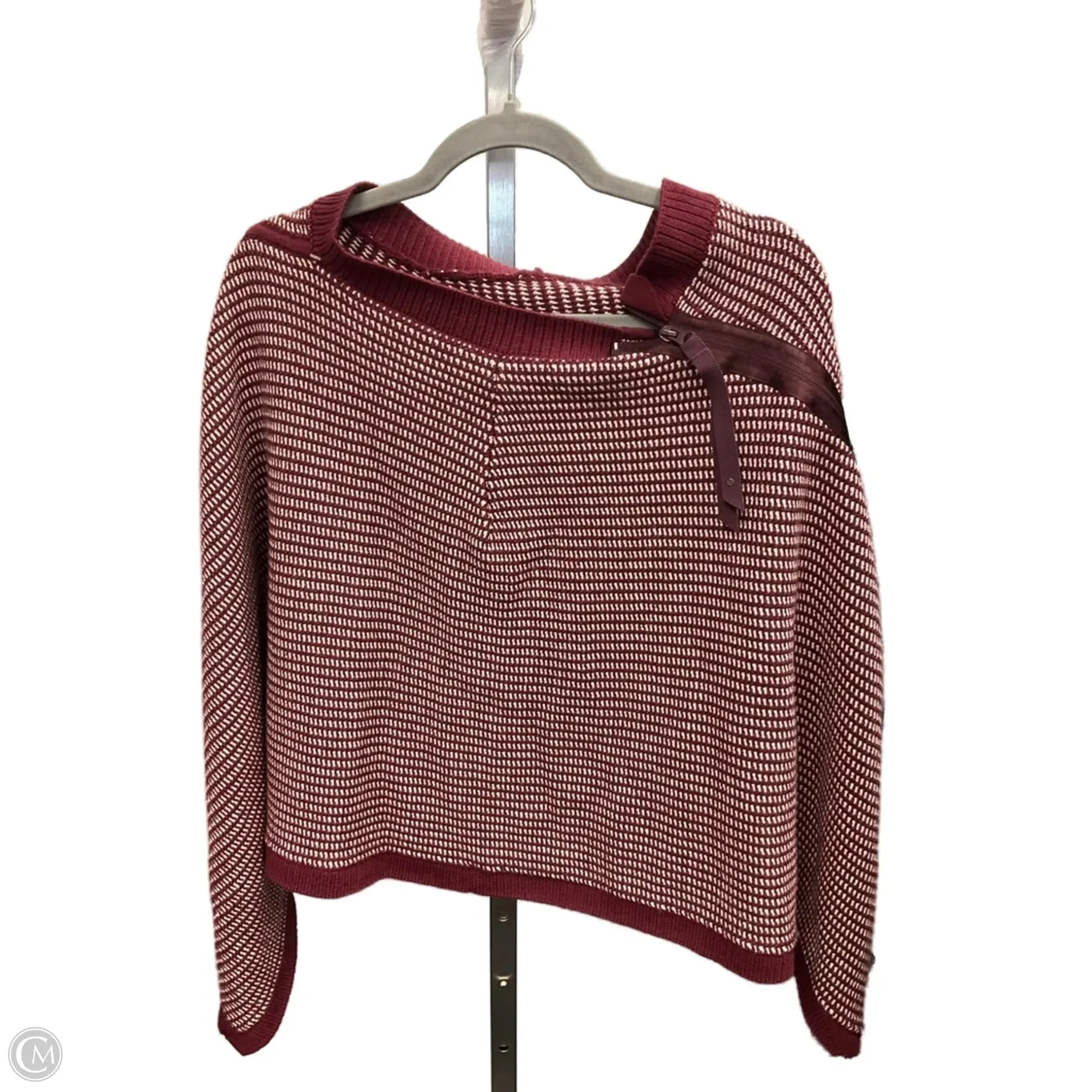 DoubleLayeredEdging Flexible Waistband Poncho By Lululemon In Maroon, Size: Osfm