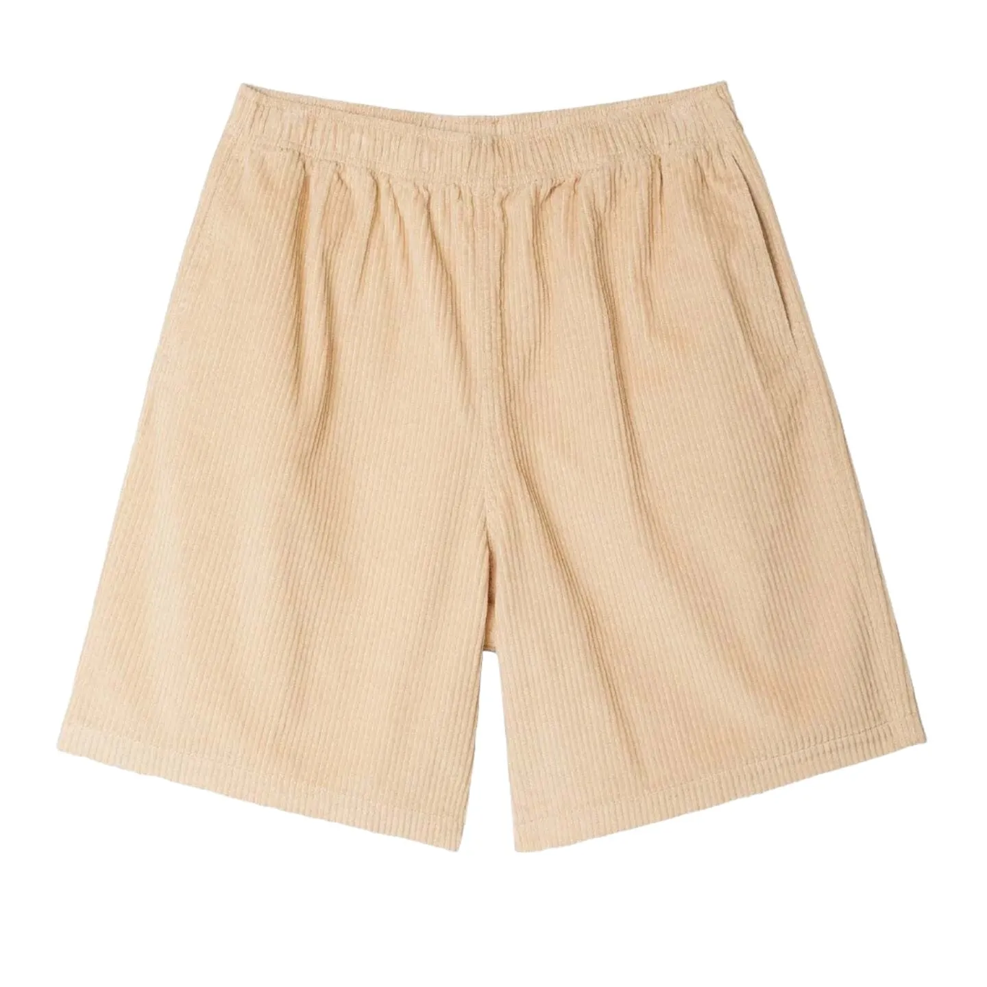 Obey Easy Relaxed Corduroy Shorts Irish Cream Flattering Silhouette Sequin Work