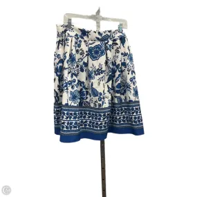 ElasticWaistband Skirt Mini & Short By Shein In Blue & White, Size: Xl