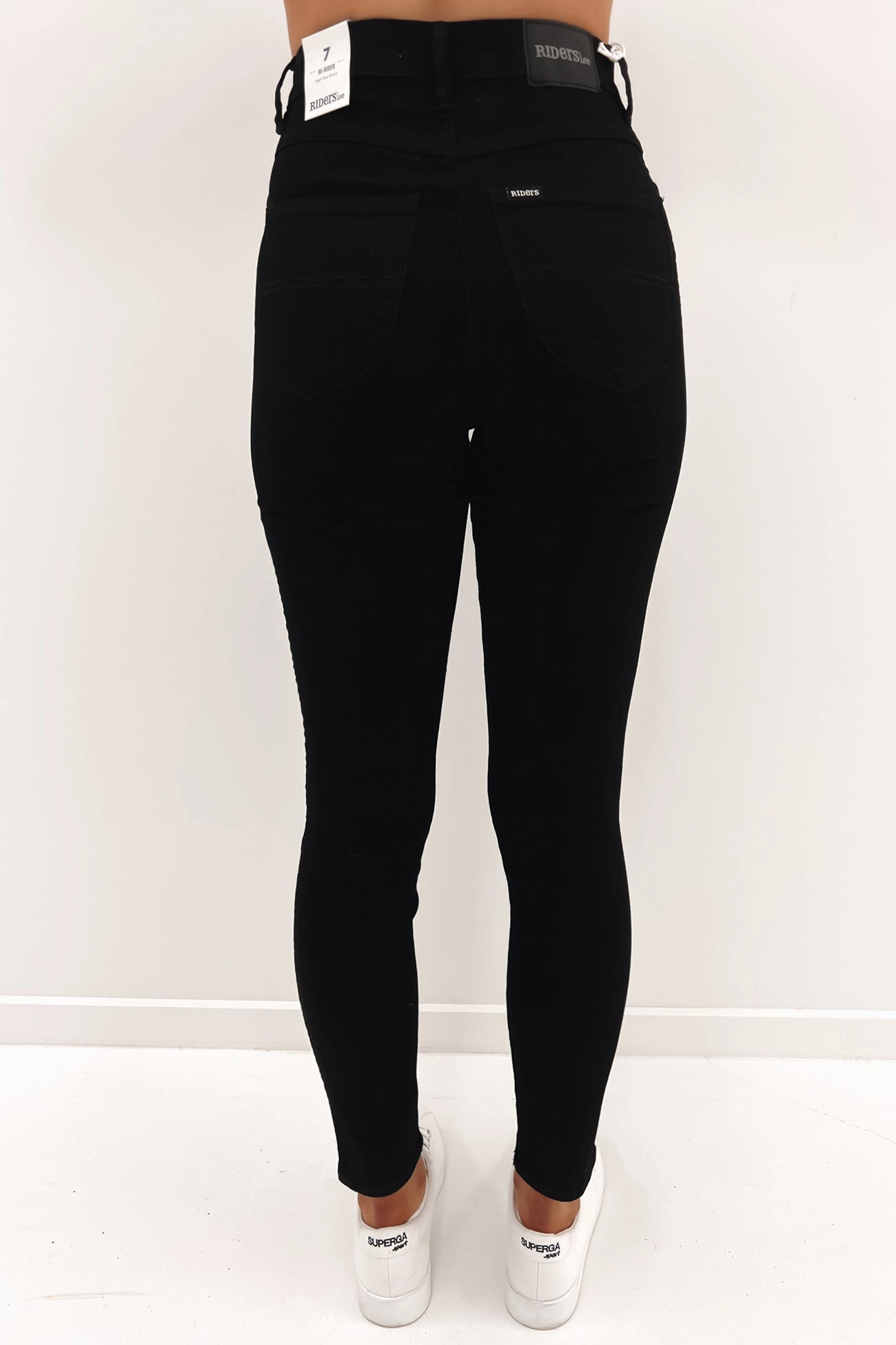 Multipurpose Utility Pockets Hi Rider Jean Ex Black