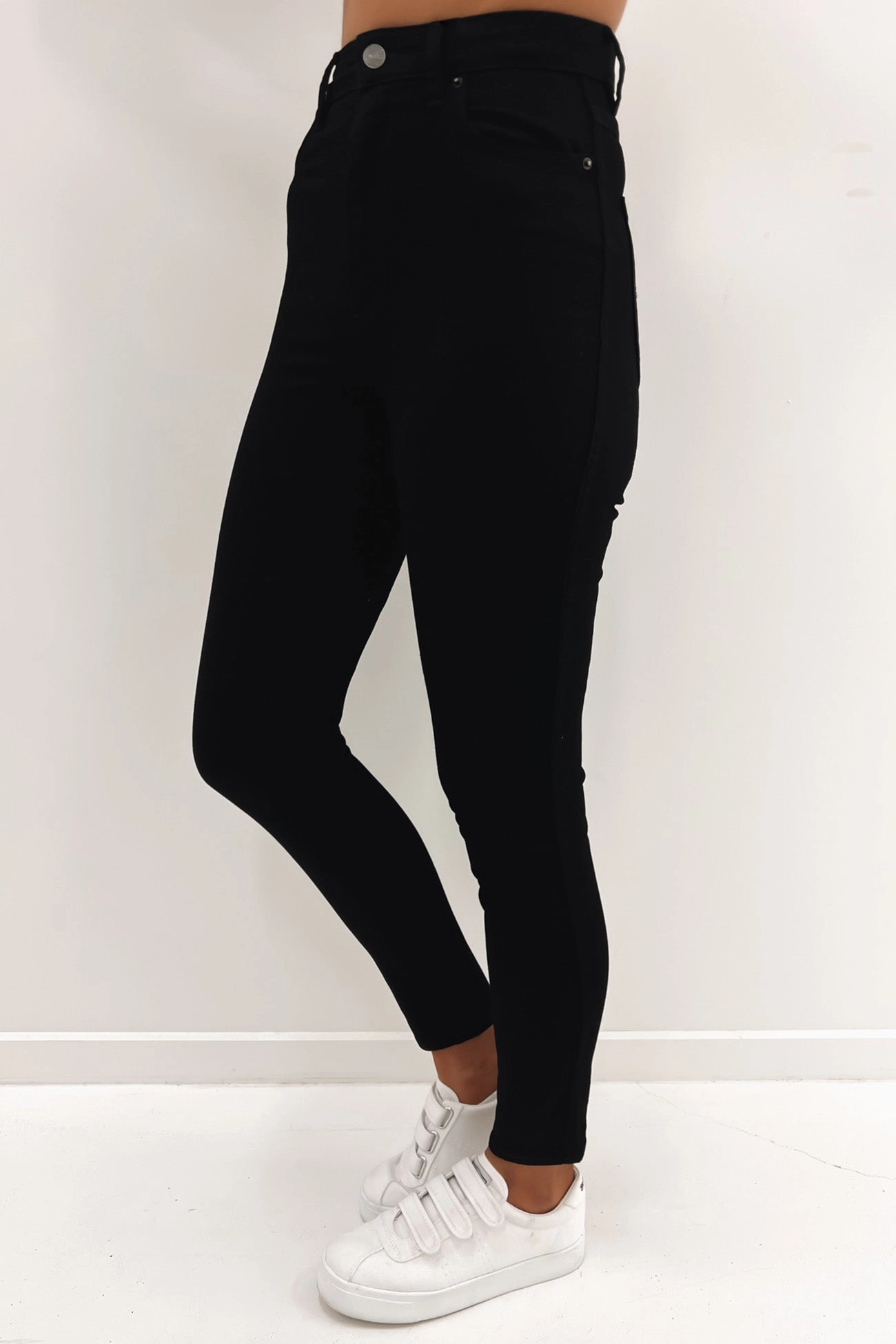 Modern Outfit Abrasion Resistance Hi Rider Jean Ex Black