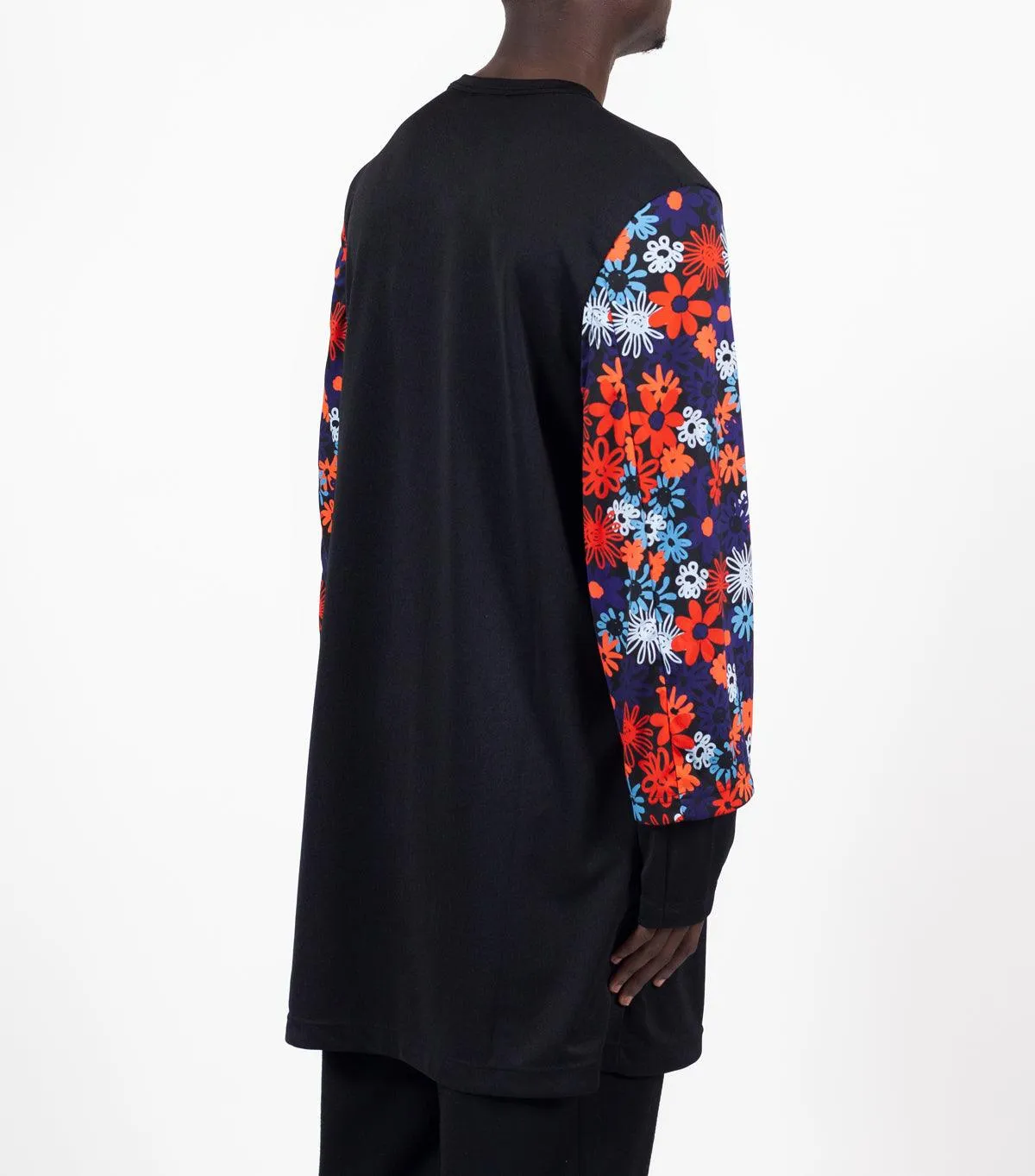 MatteFinishTexture Metro Edge CdG Homme Plus Long Sleeve T-Shirt Multi Color