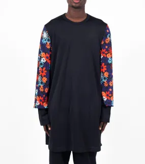 CdG Homme Plus Long Sleeve T-Shirt Multi Color Reinforced Hem Car Cool