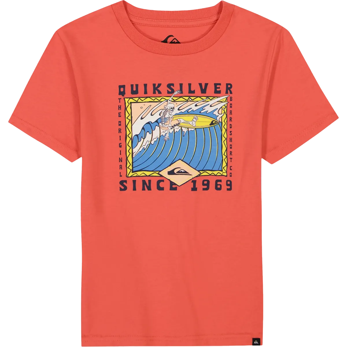 Youth Retro Skull Short Sleeve - Little Kids OdorControl Technology Surf Mood