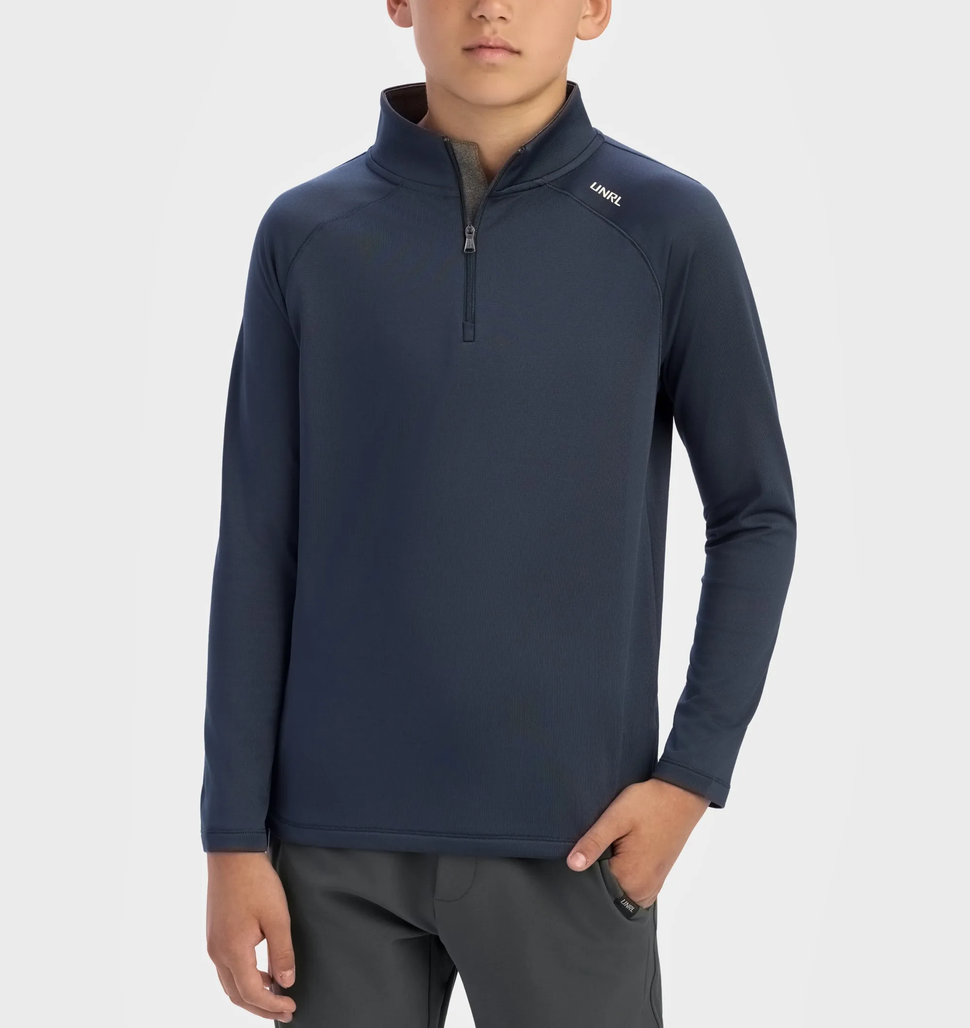 High End UNRL Youth Interlock Quarter Zip