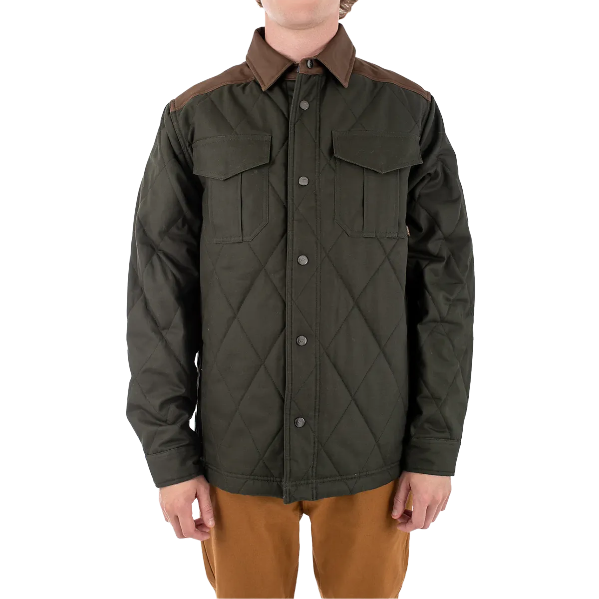Men's Dogwood Quilted Jacket ShockAbsorbent Padding Adjustable Waistbands