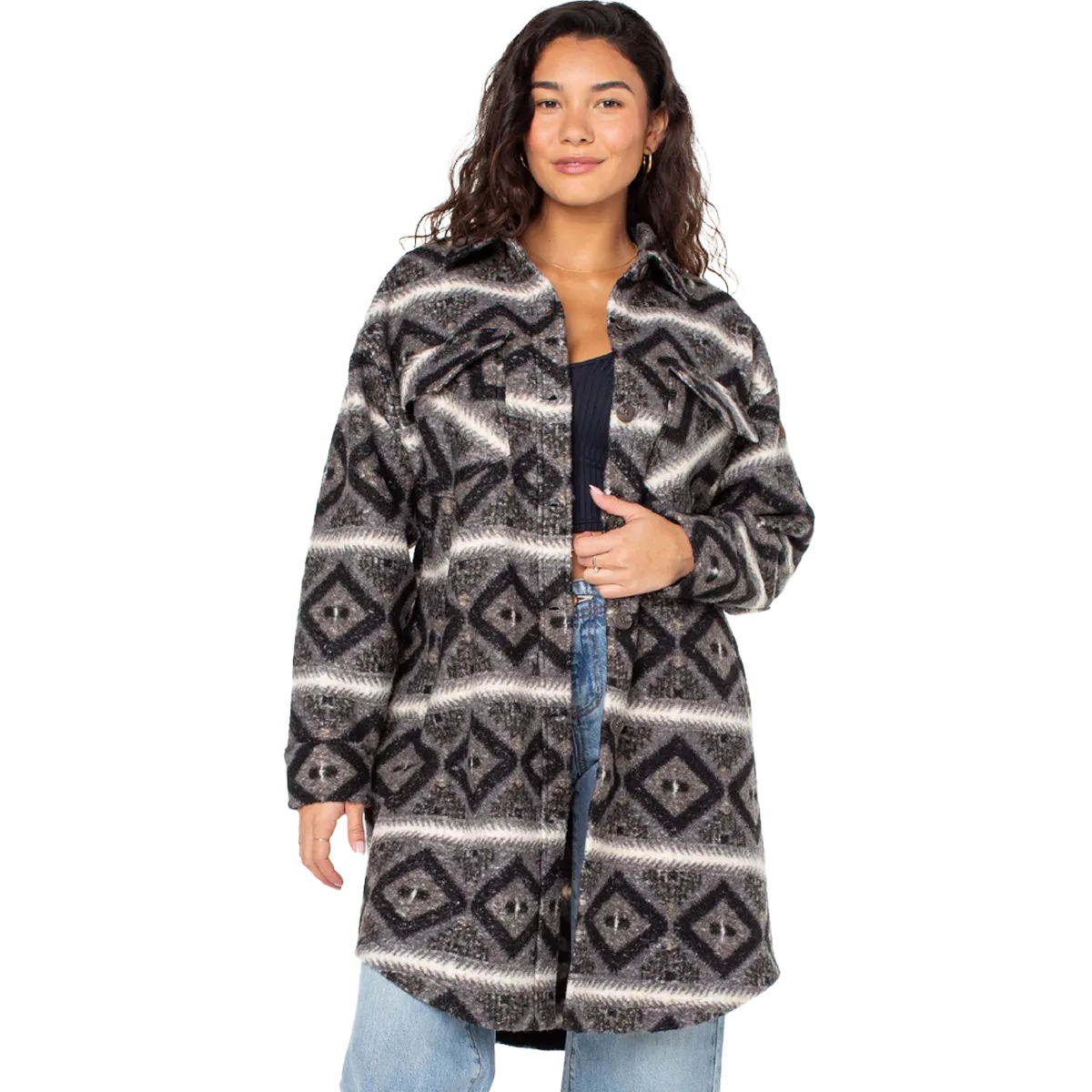 Women's Walkabout Fleece Jacket Gym Safe WrinkleResistantCloth