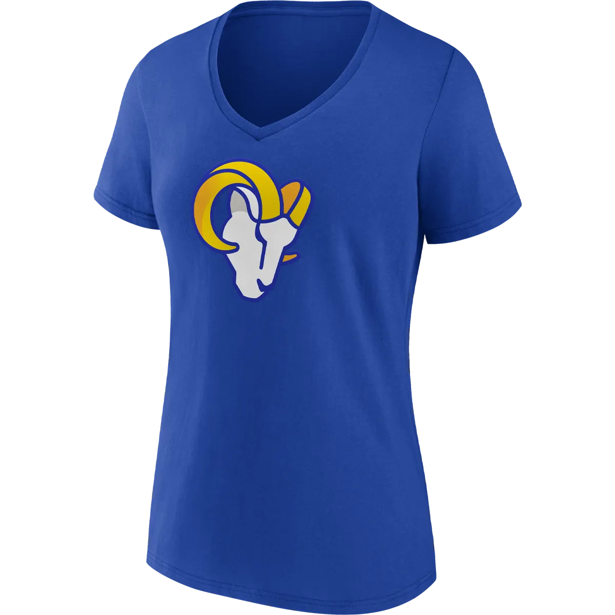 Women's Rams Cotton Primary Logo Short Sleeve ErgonomicCut