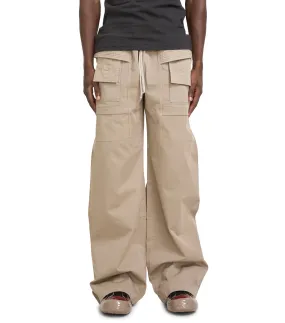 Rick Owens DRKSHDW Creatch Wide Cargo Dirty Pearl OdorResistant Material Fine Weave