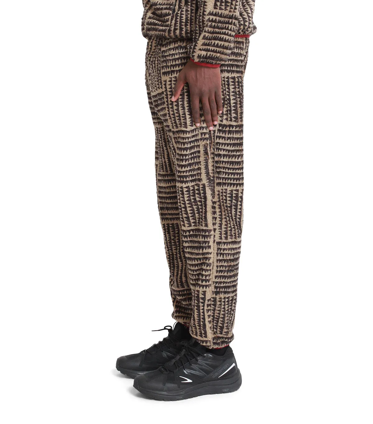 Kapital Hacksaw-Block Fleece Easy Pants Beige SoftTouchFinish quick dry