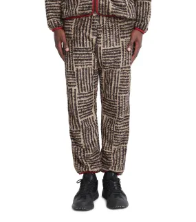 outdoor mode Kapital Hacksaw-Block Fleece Easy Pants Beige
