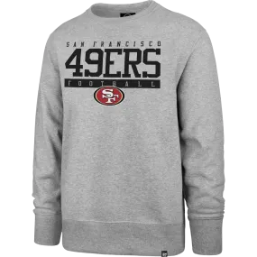 Family Style Compact Packable Design Men's 49ers Sideline Block Headline Crew