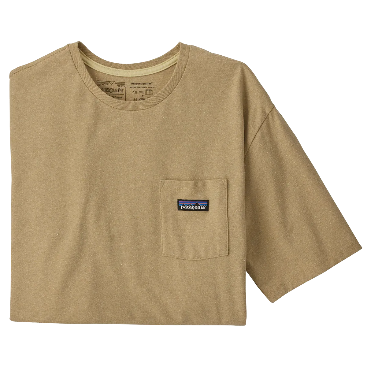 Durable Reinforced Edges Dynamic Glow Men's P-6 Label Pocket Responsibili-Tee