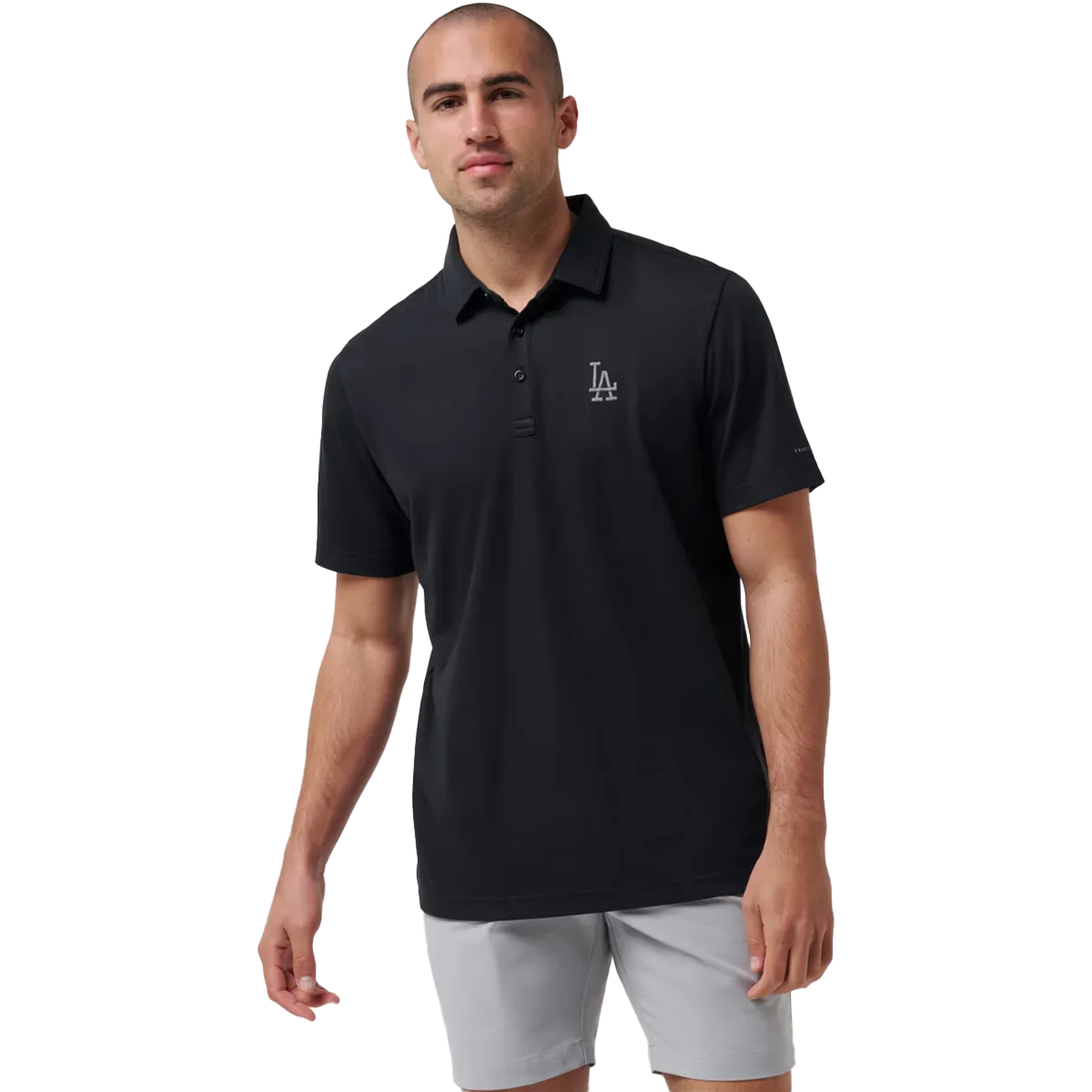 Men's Dodgers Playoff Pitch Polo Mesh Glow WaterRepellentCoating