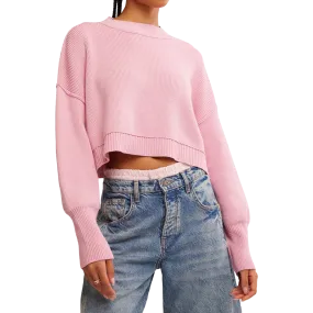 HypoallergenicYarn Women's Easy Street Crop Pullover