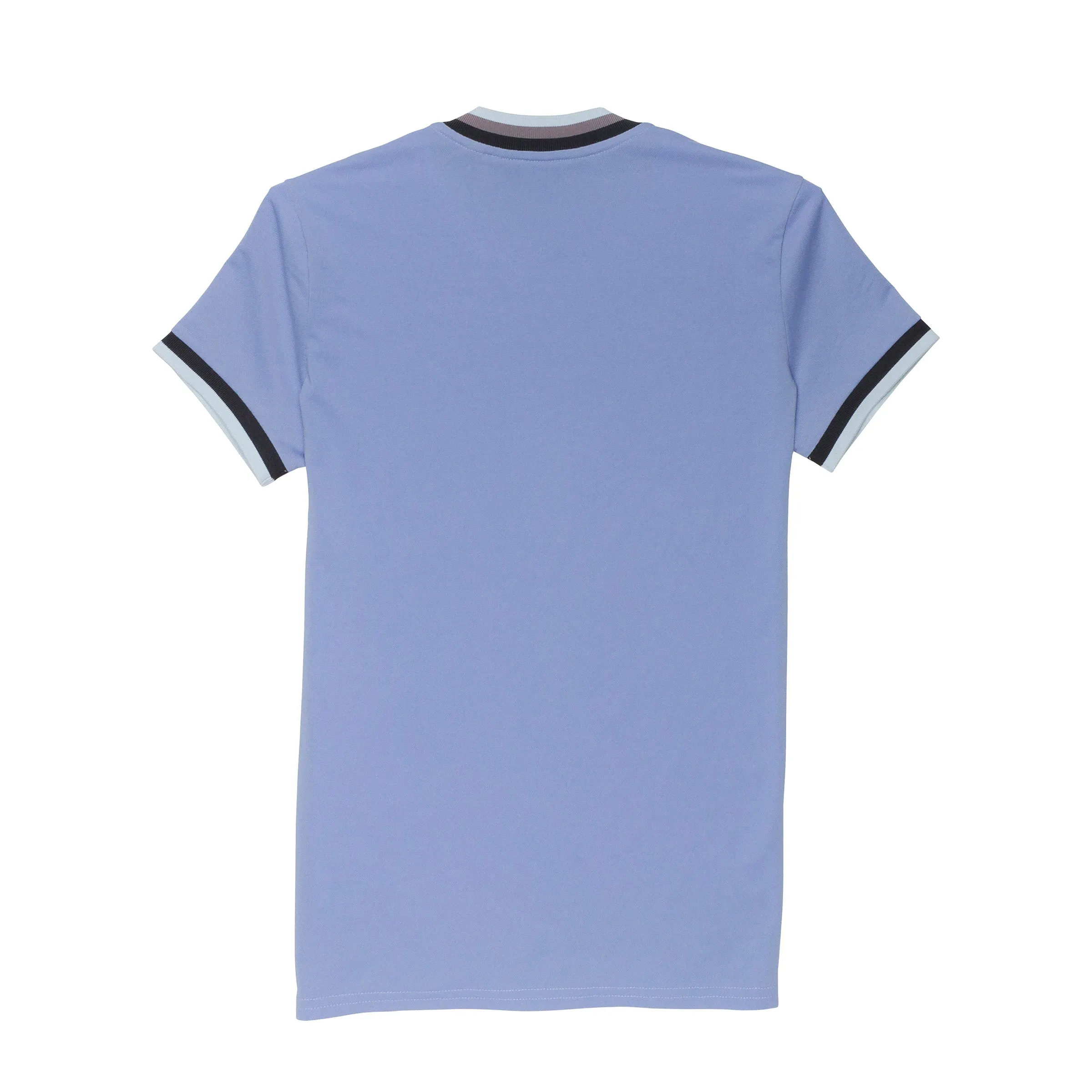 SheerLayeredPanels NonRestrictiveCut RADMOR Seneca Recycled Slice Polo - Coastal