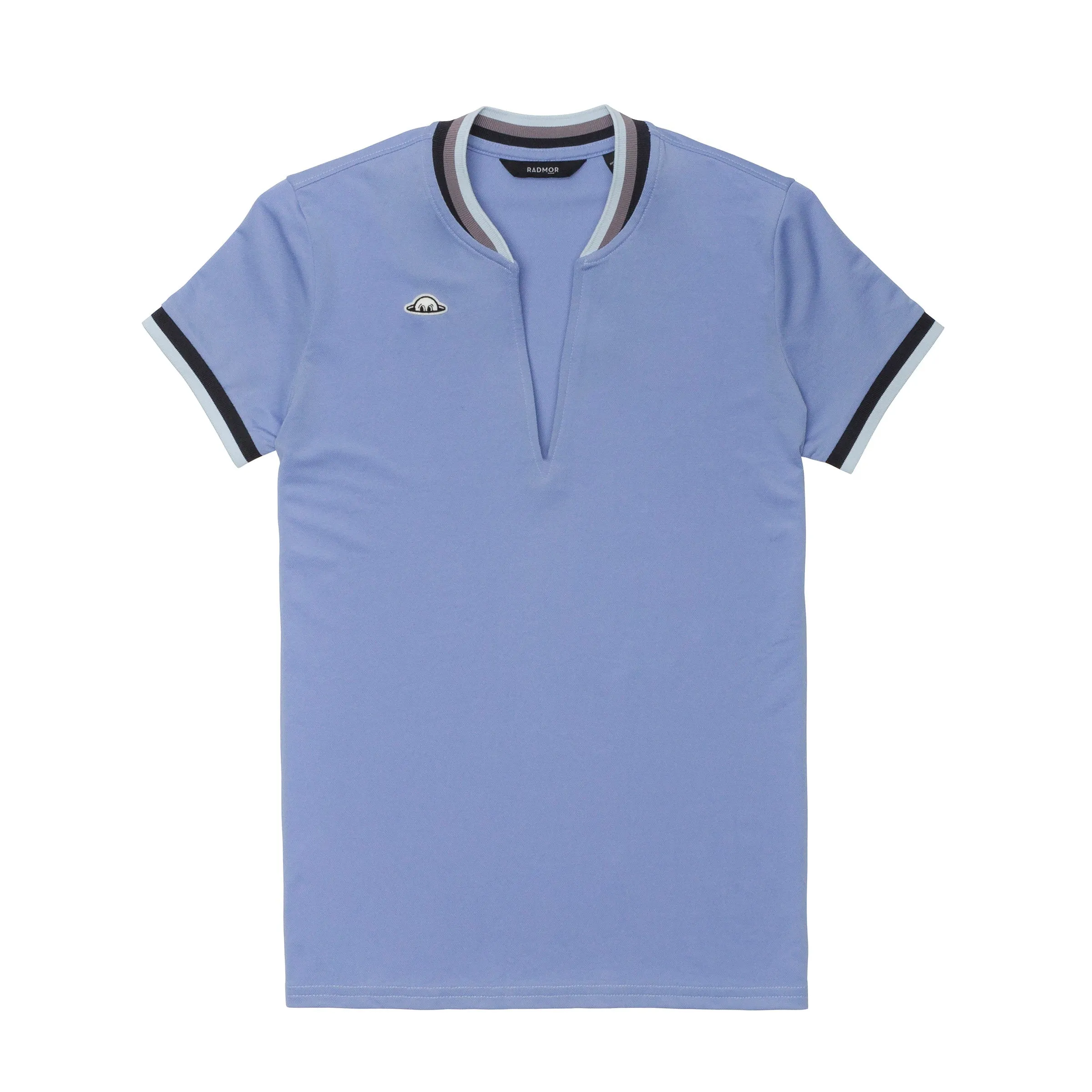 Concert Vibe slim fit RADMOR Seneca Recycled Slice Polo - Coastal