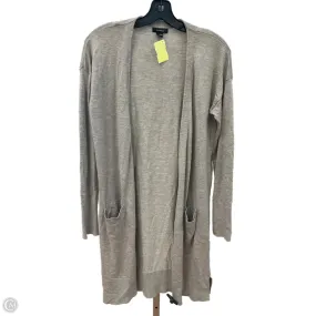 Sustainable Waterproofing Cardigan By Halogen In Tan, Size: S