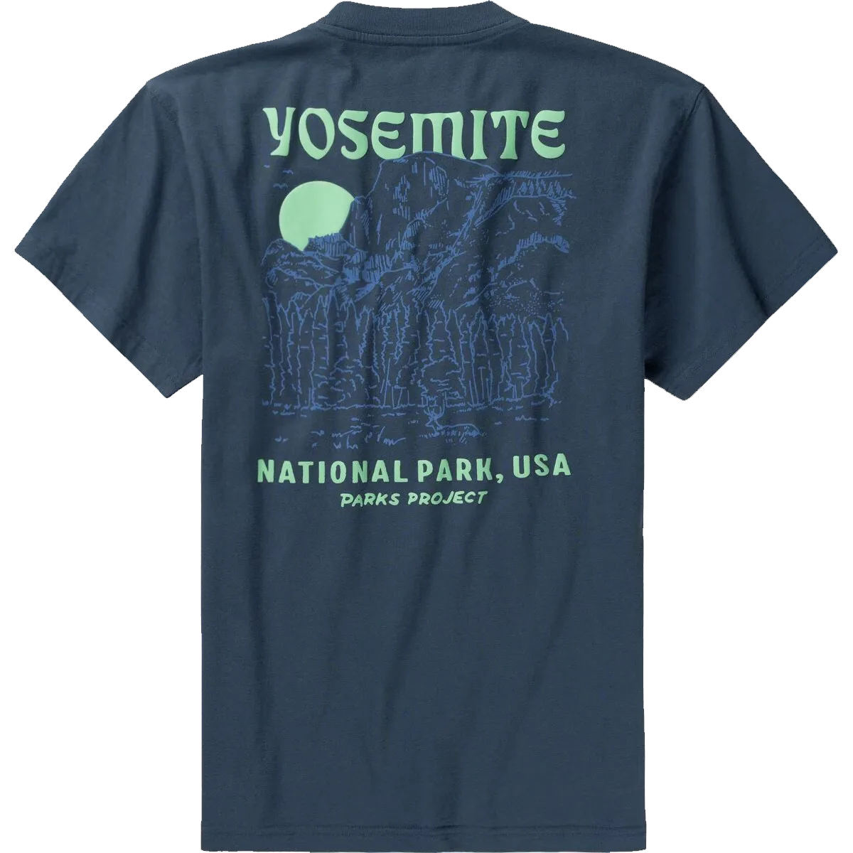 ZeroChafeSeams StretchableFabric Men's Yosemite Puff Print Short Sleeve Tee